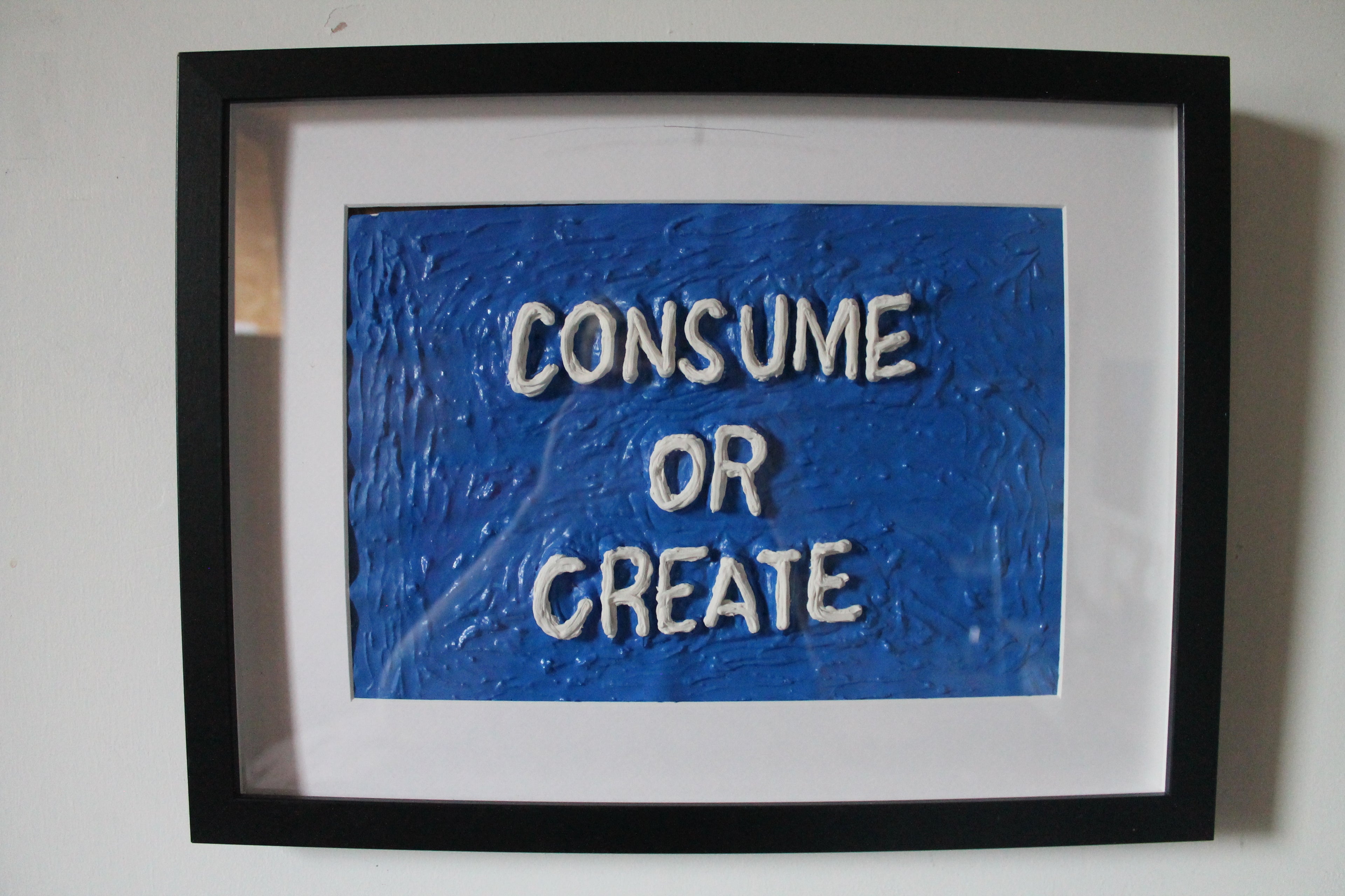 Consume or Create